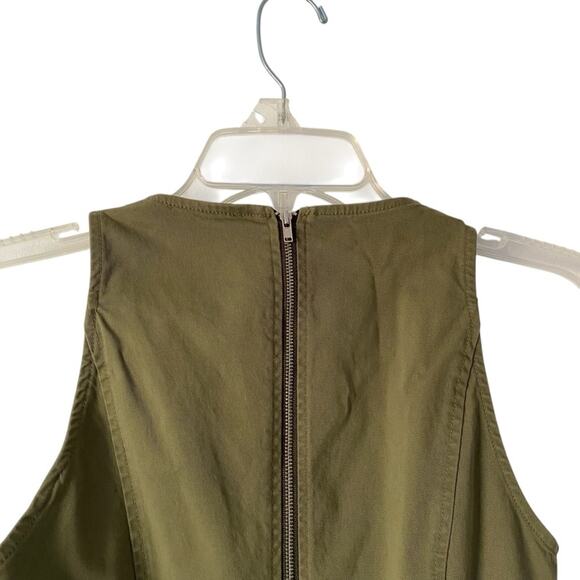 A.L.C. Valera Lace Up Sides Olive Green Sage Mini Dress size 2 - Picture 6 of 8